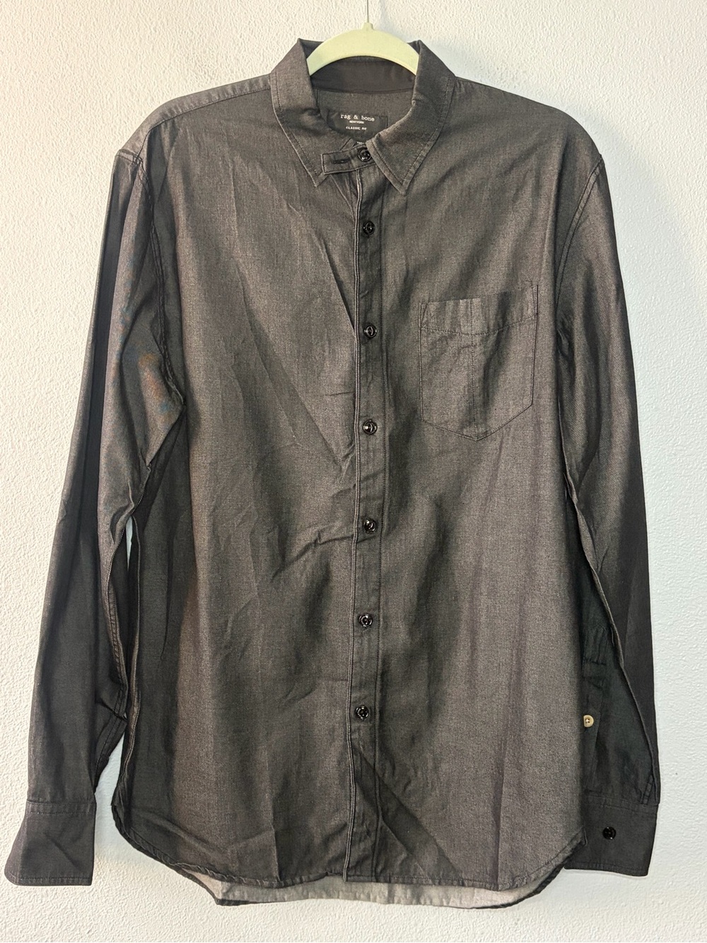 NWT Rag & Bone Black Denim Shirts Size M
